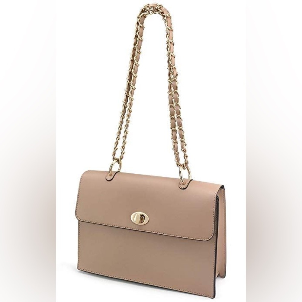 Classic Elegant Tan Shoulder Bag
